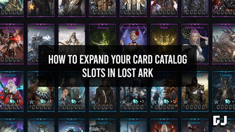 how to expand card catalog lost ark